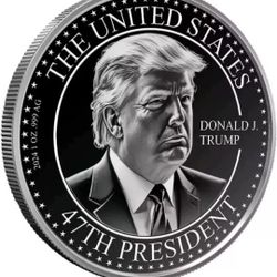 President Donald Trump Commemorative .999 Silver Coin