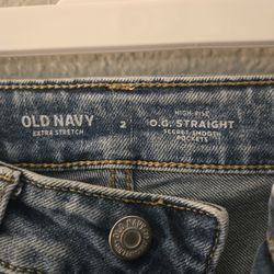Old Navy Women's Jeans High Rise O.G. Straight Size 2