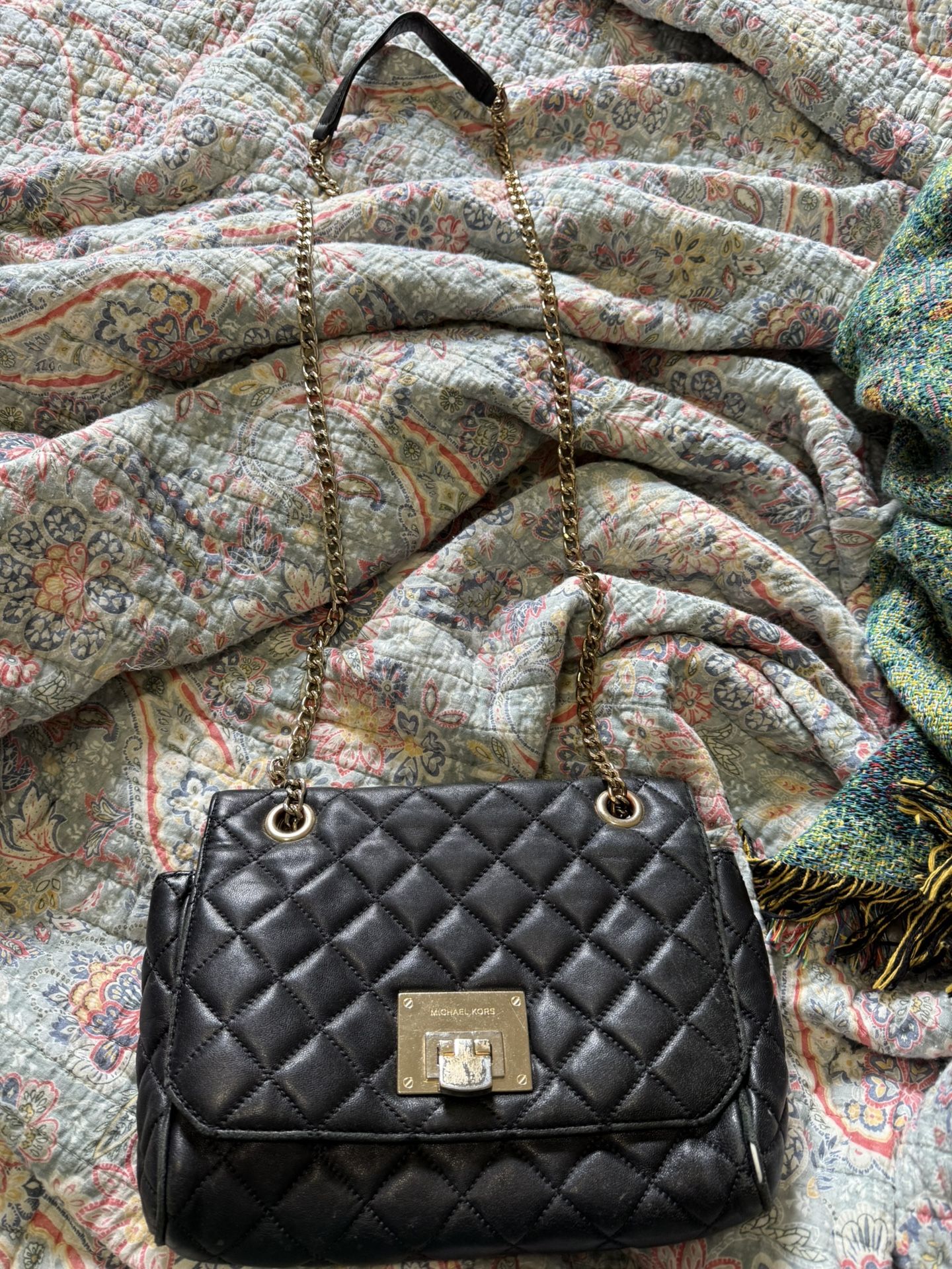 Michael Kors - Quilted Black Leather Shoulder Bag