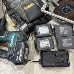 MAKITA BATTERIES, DRILL, ETC