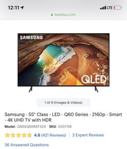 55in Samsung QLED Q60R