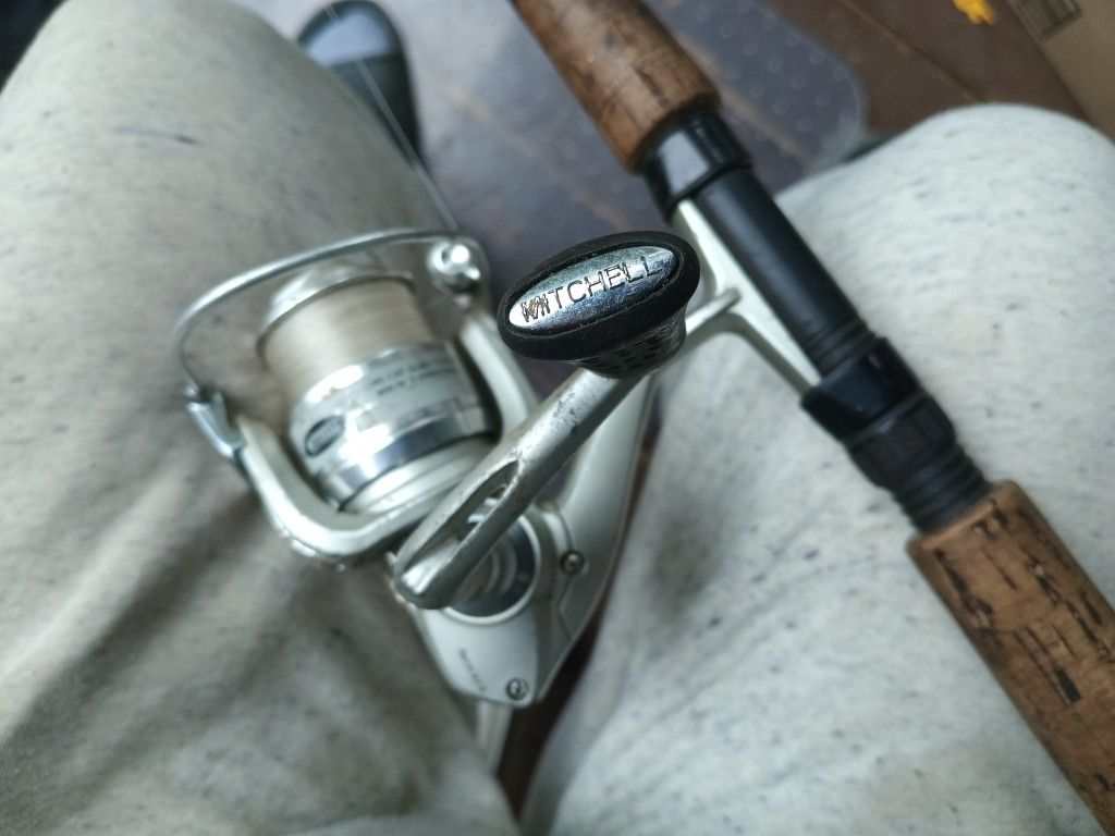 Mitchell Avocet Ii S2000 Spinning Rod And Reel ,Fugi Tip 7* 2 Rod*