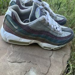 Nike Air Max 95 ‘Recycled Canvas Pack’ Sneakers Men’s Sz 10 CK6478-001 Multi