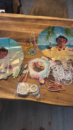 Leftover Moana Party Supplies