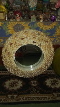 Sea shell mirror