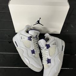 Jordan 4 Metallic Purple 4s 