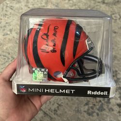Bengals Mini Helmet Ken Anderson Nfl Mvp Signed
