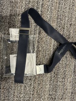 A COLD WALL Leather Utility Crossbody Bag See Through