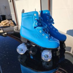 Roller Skates With Case And Replacement Parts- C: Blue- Size: 37