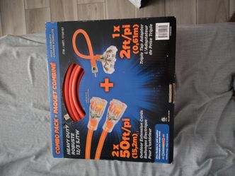 50ft extension cord pack