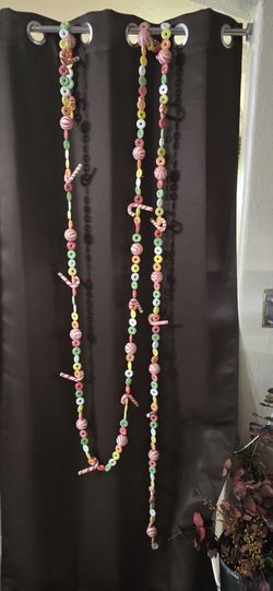 

Vintage Blow Mold Lifesavers Christmas Candy Garland