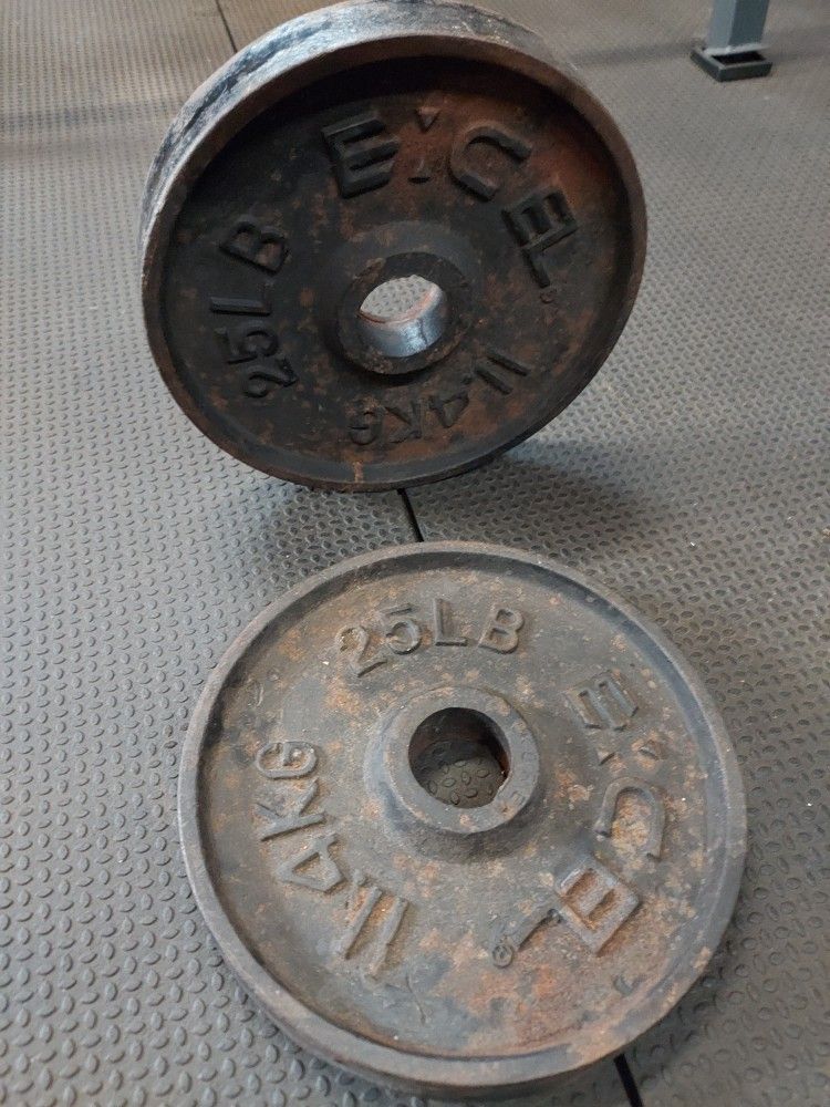 Set of 25 Pound & 35 Pound Free Weights (Olympic Size)