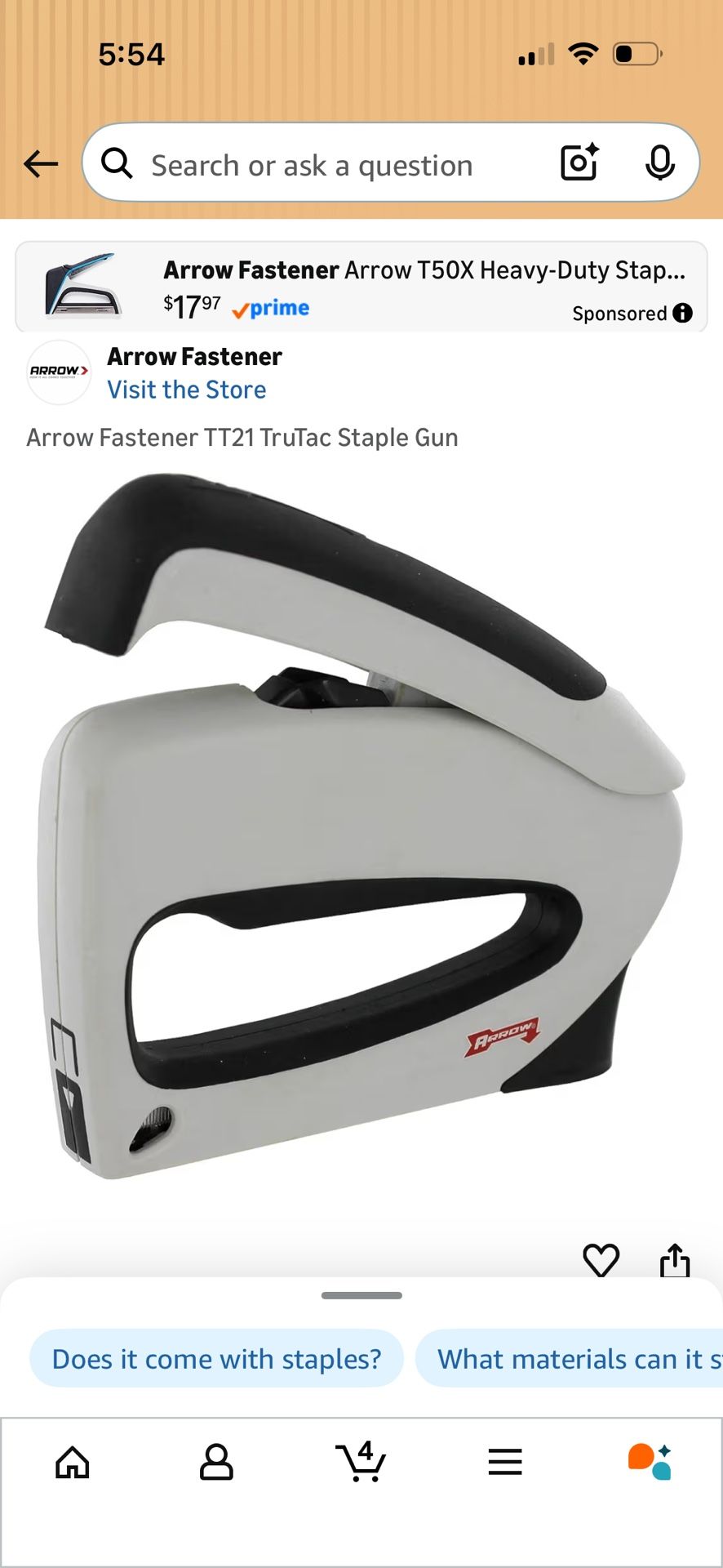 Arrow Staple Gun T 50 K