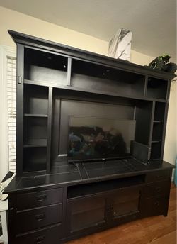 Black Wood Entertainment Center