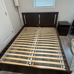 IKEA Songesand Queen Bed + Nightstand
