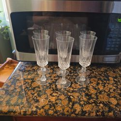 Crystal glasses a set of 6
