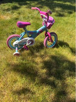 Peppa Pig 12” Kids Bike with Training Wheels & Basket