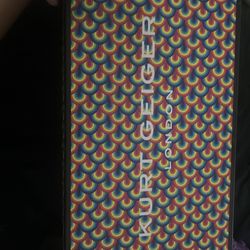 Kurt Geiger black and rainbow in the size 6m