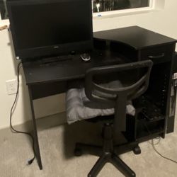  Computer , Mouse And Chair. Desk Not Included