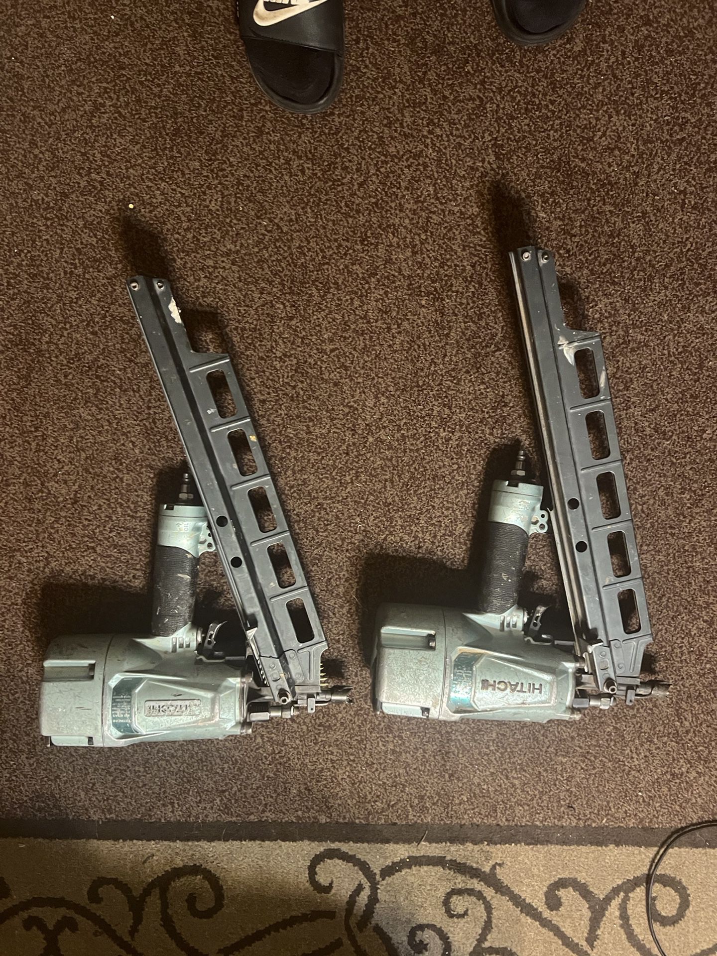 2-hitachi framing guns con regulador i automaticas