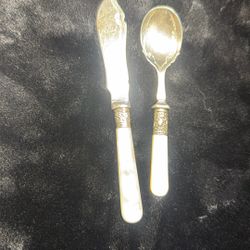 Antique Spoon And Knife 
