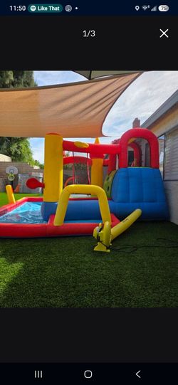 Kids water slide jumper