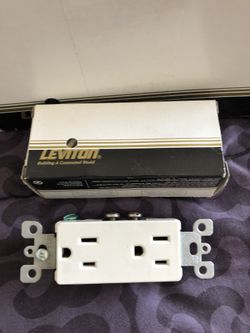 Leviton 15a -250v 125v Double Outlets Brand New 