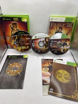 Fable Trilogy Bundle fable 1,2,3 OG Xbox and Xbox 360 tested