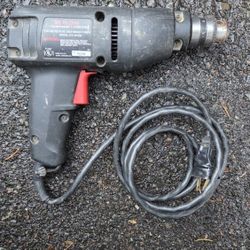 vintage Craftsman Reversible 3/8-inch Chuck corded electric drill.