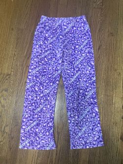 Rebel Athletic Wild Side Lounge Pants In Purple Leopled