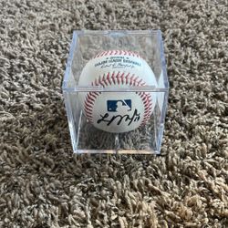Logan O’Hoppe signed baseball 