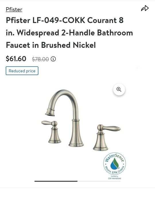 Pfister Courant 8 in. Widespread 2Handle Bathroom Faucet in Brushed