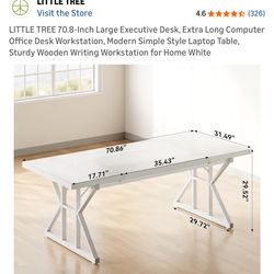 White Office Desk