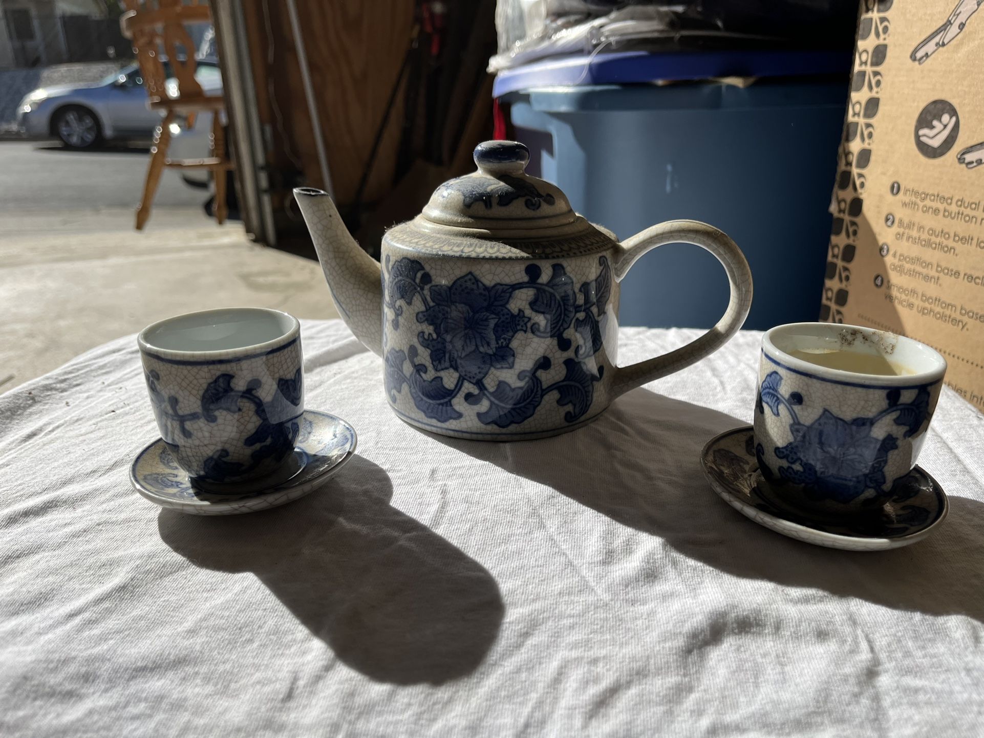 Tea Cup And Tea Kettle For Green Tea