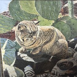 Rare Art Print Vintage Framed