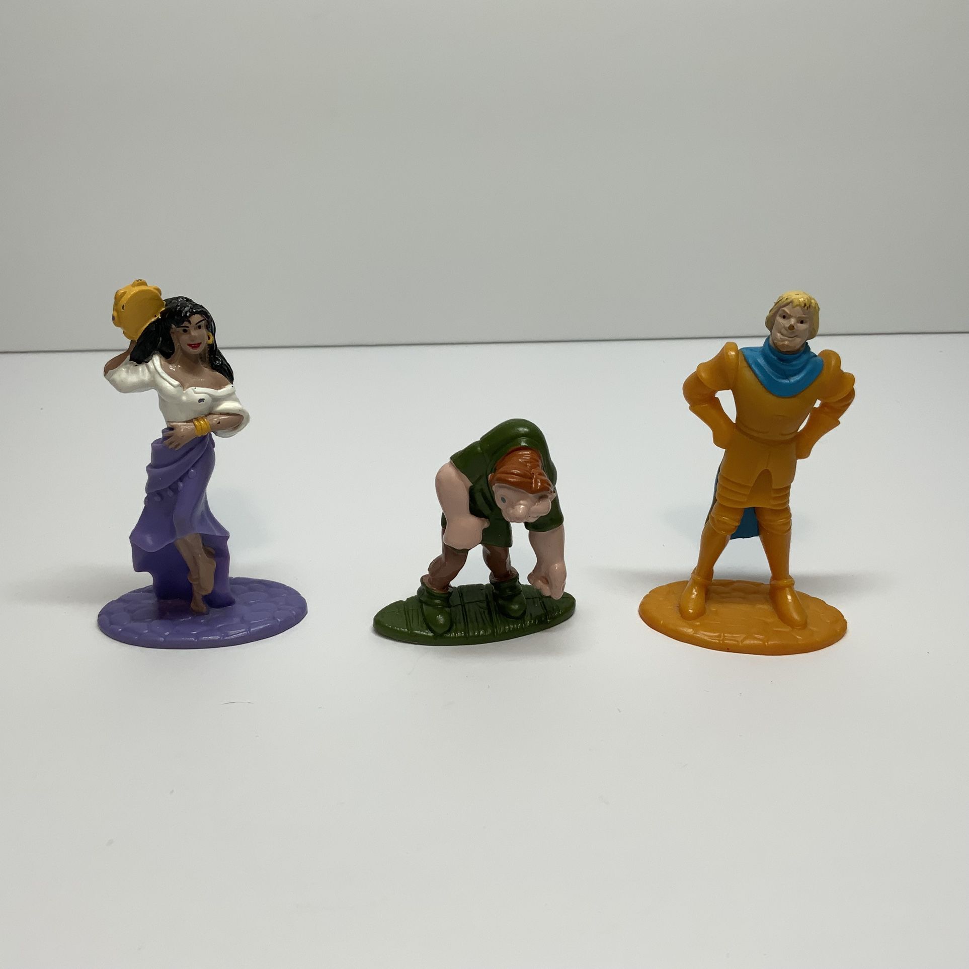 Vintage Disney Hunchback Of Notre Dame PVC Figure Cake Topper Lot of 3 Toys