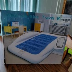 Inflatable Kids Travel Bed Toddler Air Mattress