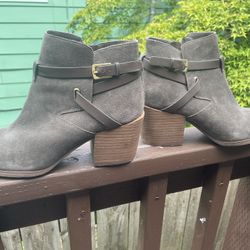 Brown Heeled Ankle Boots