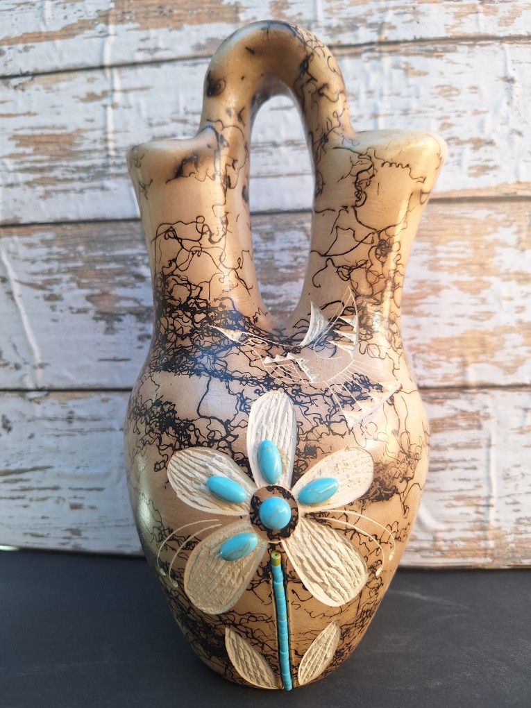 Wedding Vase Horsehair Pottery