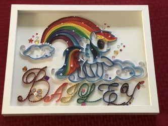 Unicorn wall art personalized with name