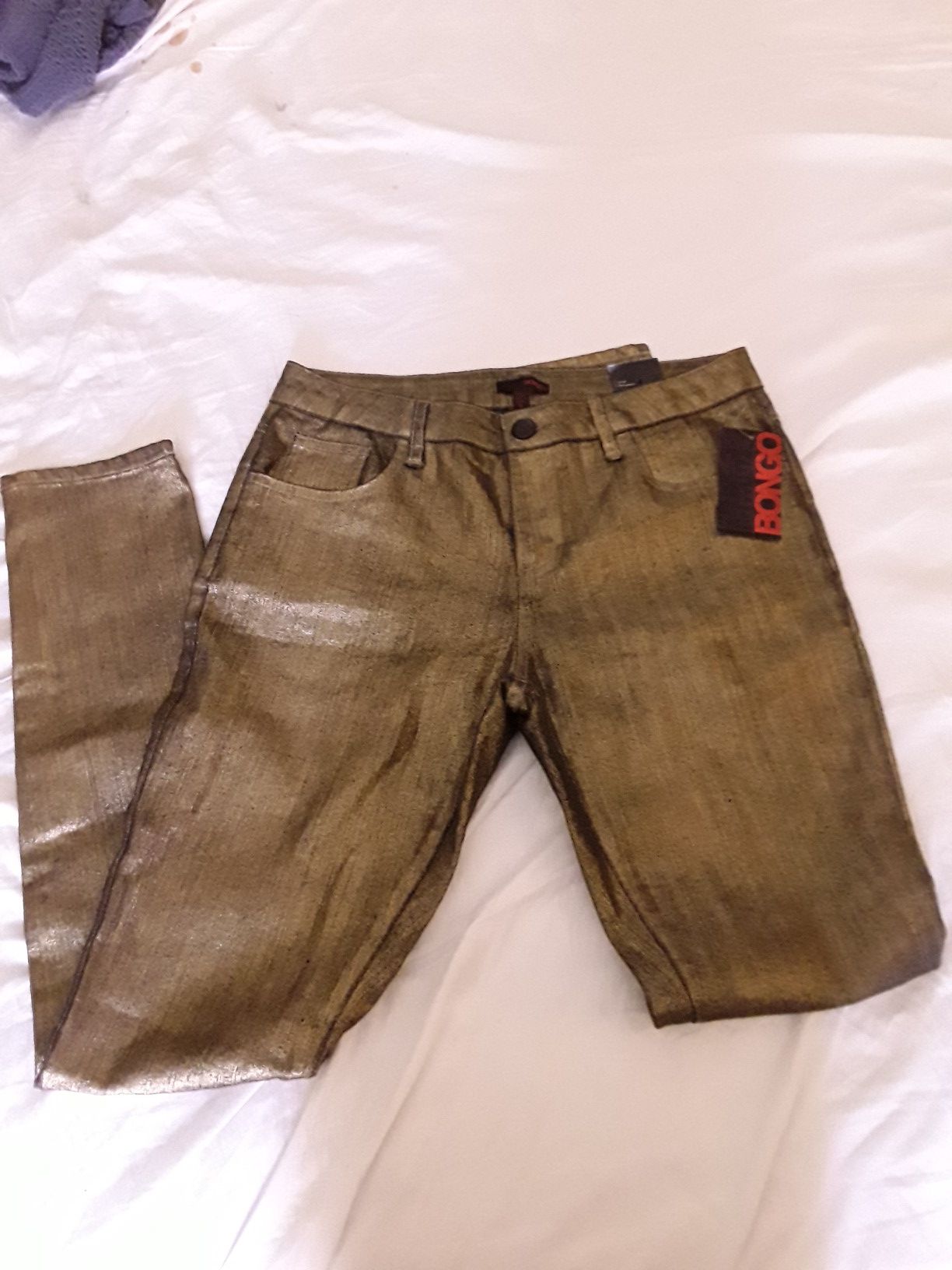 NWT, Gold Bongo skinny stretch jeans, sz. 9 Jr.
