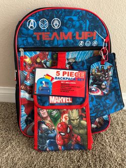 Brand new Marvel kids backpack set