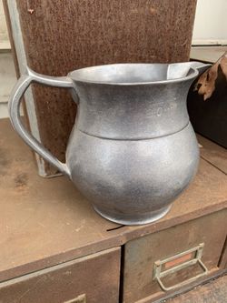 Metal pitcher made in USA