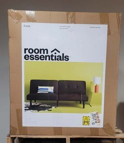 Room Essentials Dorm Futon Sofa In Black - BS