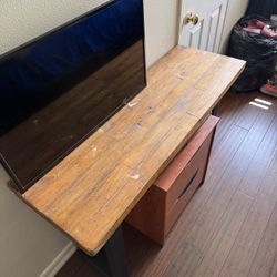 Rustic Wood TV Stand – Moving Sale