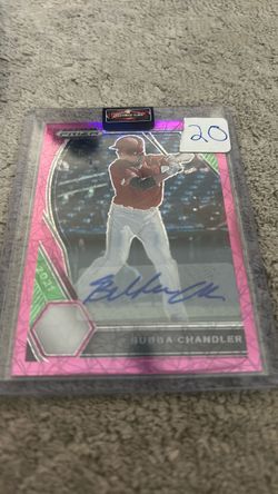 Bubba Chandler 2021 Prizm Draft Picks Pink Auto Card