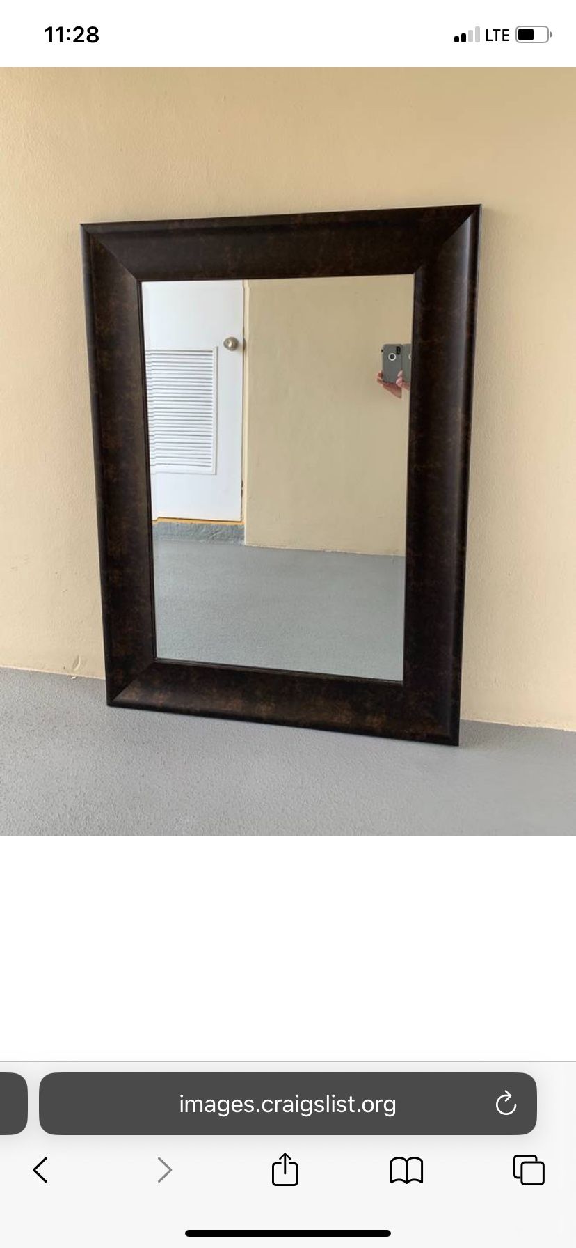 Superb Big Beveled Mirror