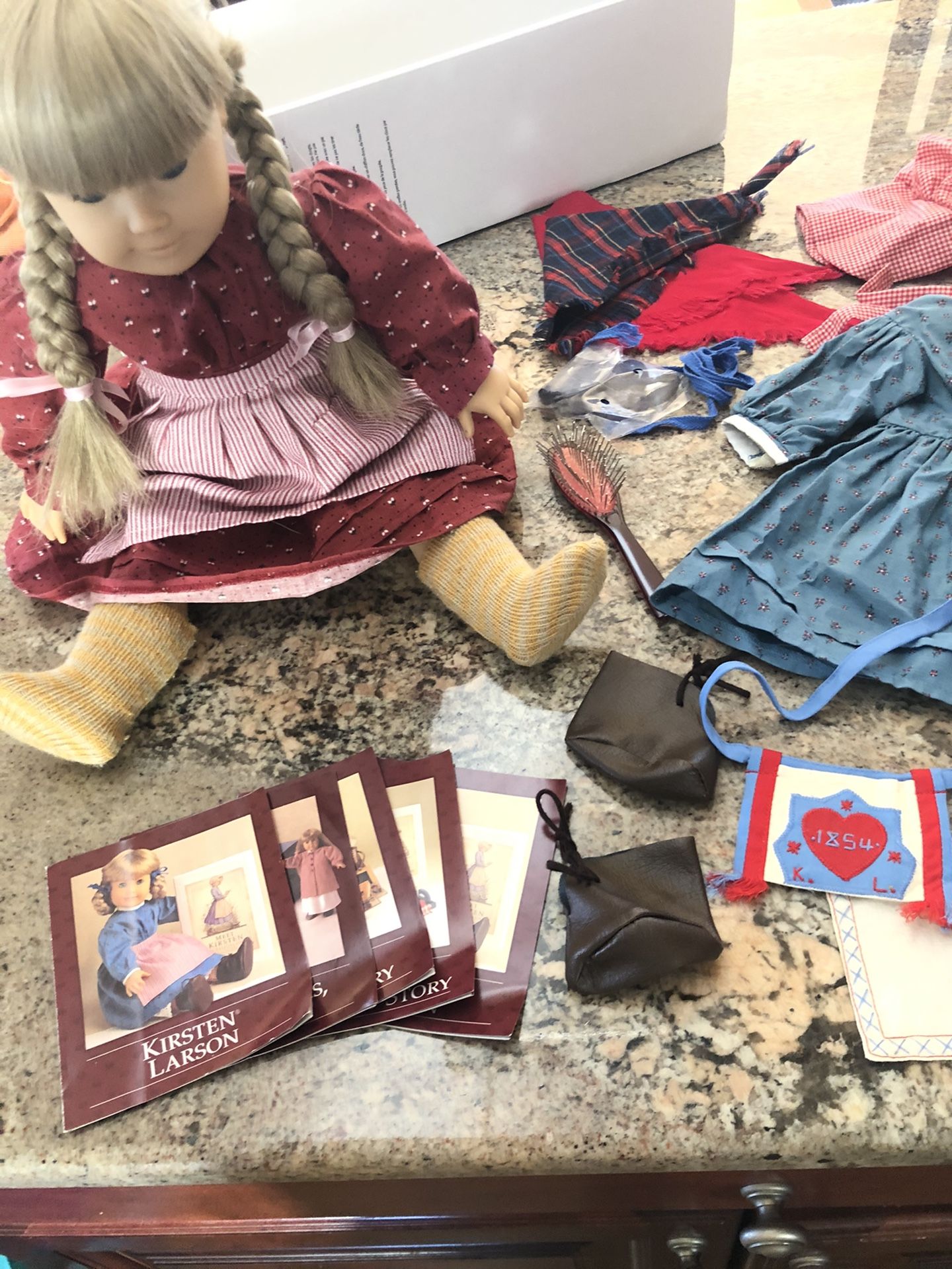 Kirsten Larson retired American girl doll with extras