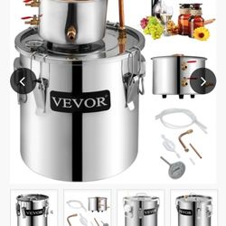 2 Pot 9 gal Moonshine Still Stainless Steel Water Wine Distiller Equipment