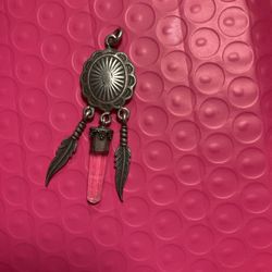 Nice Crystal Pendant 925 Silver Clear Stone